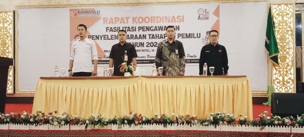 Rakor Fasilitasi Pengawasan Penyelenggaraan Tahapan Pemilu 2024 Panwaslu Kecamatan se-Kabupaten Kepulauan Meranti