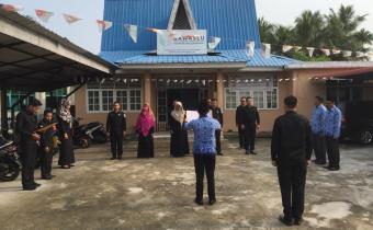 Bawaslu Kabupaten Kepulauan Meranti Melaksanakan Apel Memperingati Hari Kesaktian Pancasila Tanggal 01 Oktober 2019