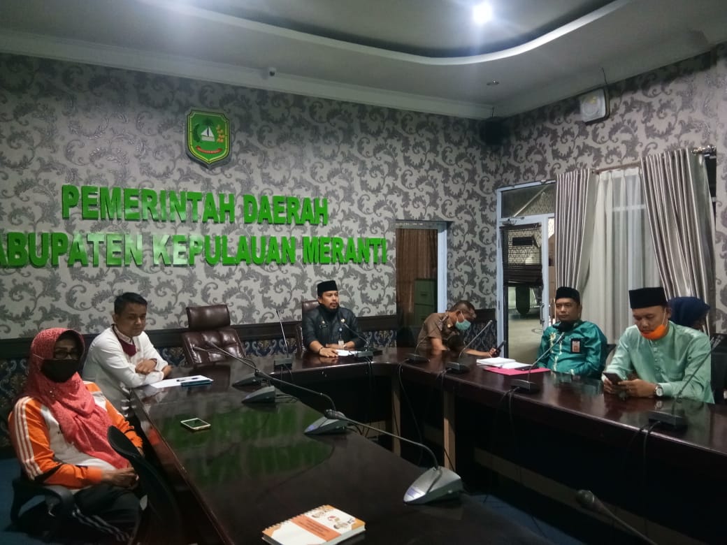 Bawaslu Meranti Hadiri Sosialisasi Pilkada Serentak 2020 Luber, Jurdil dan Aman Dari Covid-19 Di Kantor Bupati Kepulauan Meranti