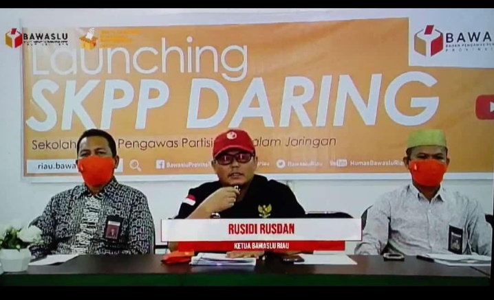 Bawaslu Riau Resmi Luncurkan SKPP Daring, Jumlah Peserta SKPP Daring Sebanyak 689 Orang Dari 12 Kabupaten/Kota Se-Provinsi Riau