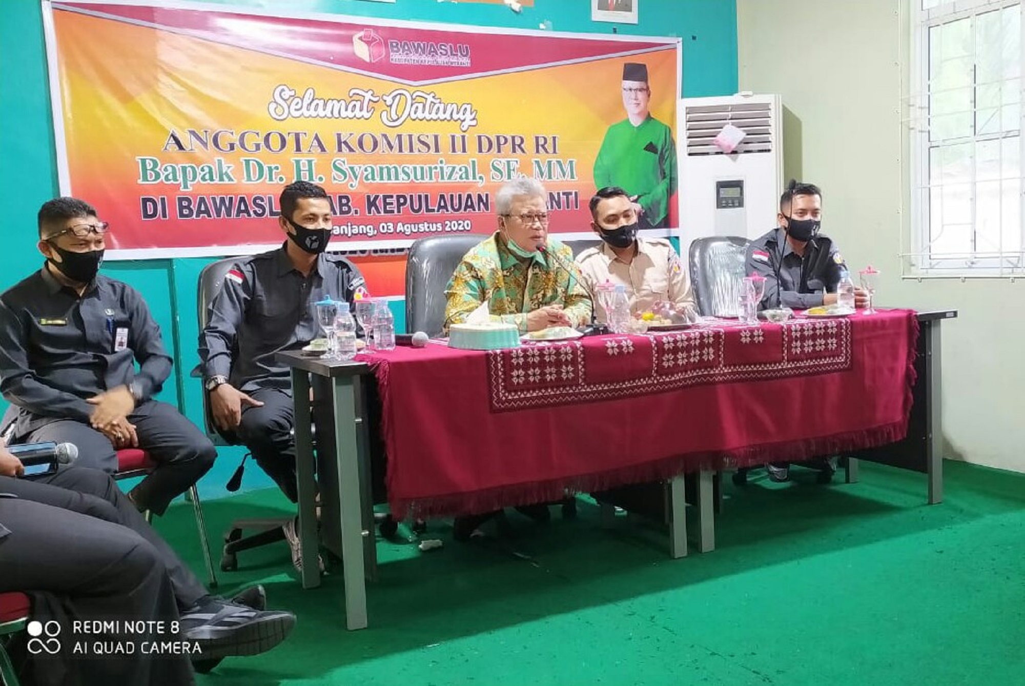 Kunjungan Kerja DPR RI,  Dr. H. Syamsurizal, SE,  MM Di Bawaslu Kepulauan Meranti