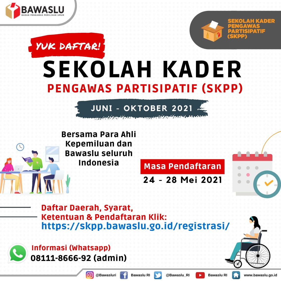 PENDAFTARAN SEKOLAH KADER PENGAWAS PARTISIPATIF (SKPP) TAHUN 2021