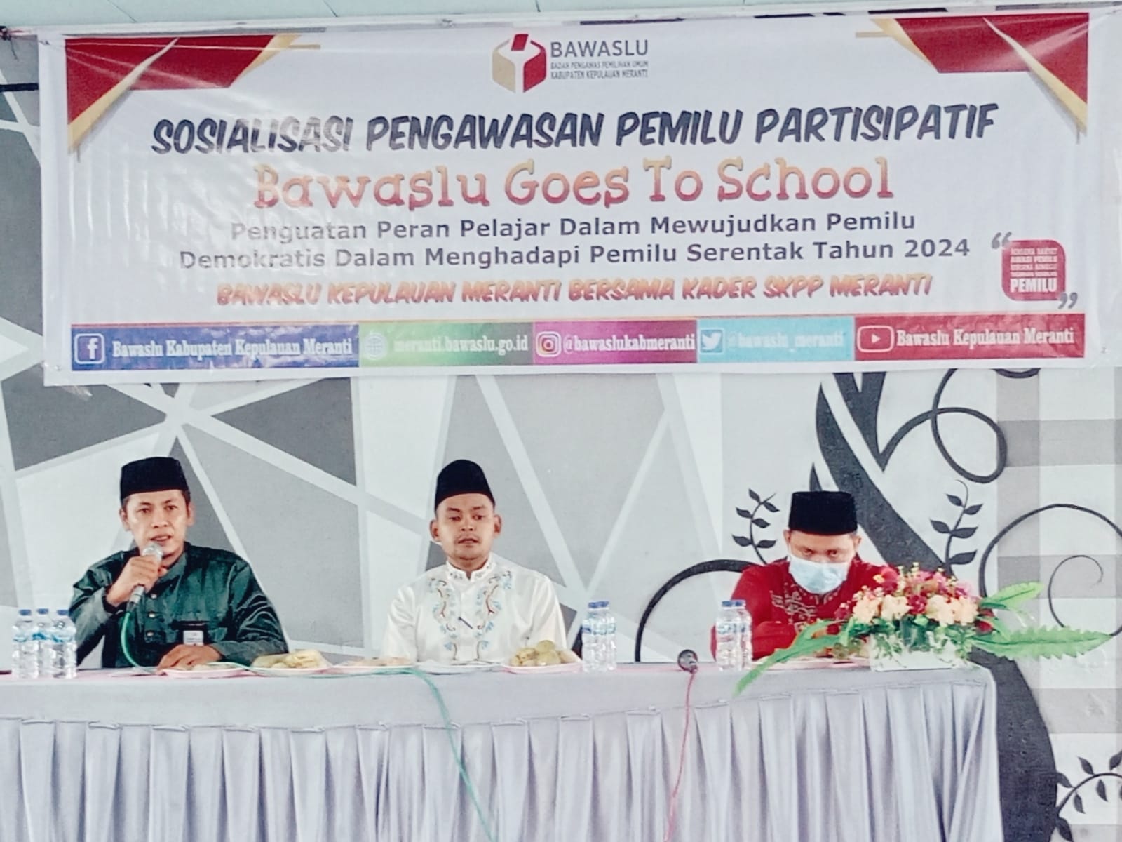 Bawaslu Meranti Go To School agenda Sosialisasi Pengawasan Pemilu Partisipatif di Sekolah MAN 1 Selatpanjang