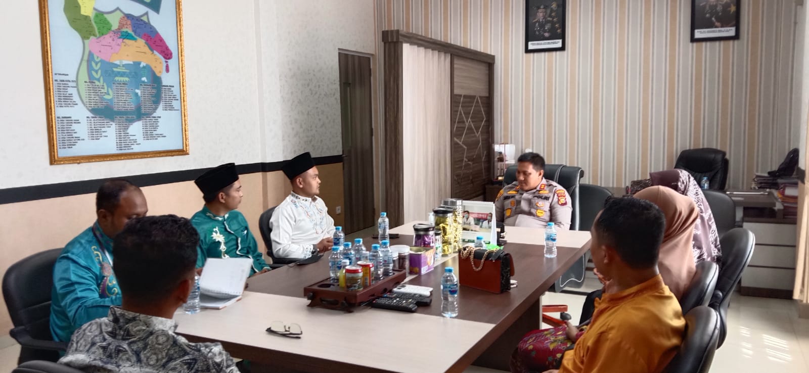 Koordinasi Bawaslu Bersama Polres Kabupaten Kepulauan Meranti