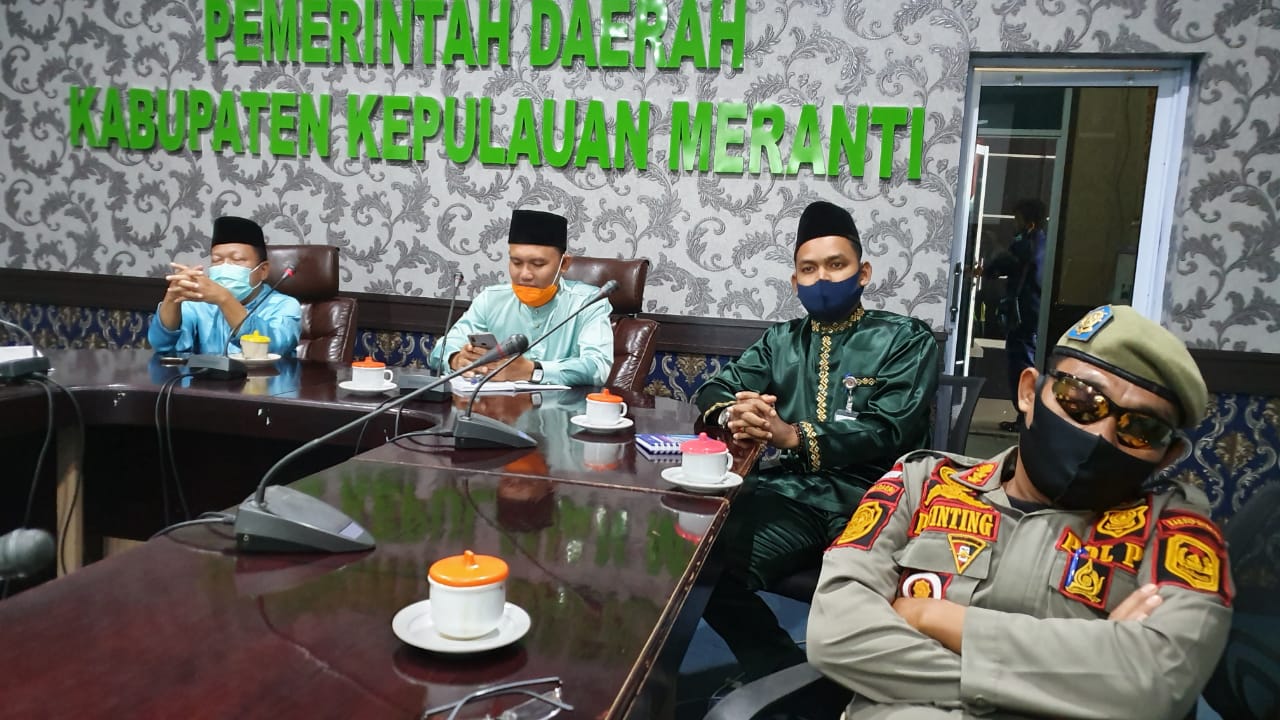 Bawaslu Meranti Ikuti Rakor Persiapan Pilkada 2020  Dengan Kemendagri, Gubernur, Bupati/Walikota, KPU RI Dan Bawaslu RI, Provinsi, Kabupaten/Kota Di Kantor Bupati Kepulauan Meranti