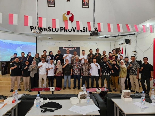 Rakor PDPB di Bawaslu Provinsi Riau