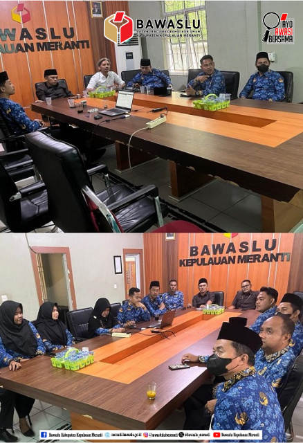 Ketua, Anggota dan Sekretariat Bawaslu Kepulauan Meranti saat Rapat Bersama Mengkaji RUU Pemilu yang akan masuk ke Prolegnas Tahun 2026