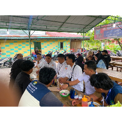 Bawaslu Kepulauan Meranti Berkoordinasi dengan Korcam KKN Mahasiswa UNRI