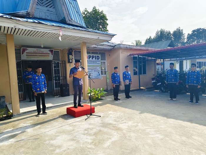 M. Hafit, S.Sos Anggota Bawaslu Kepulauan Meranti saat menjadi Inspektur Upacara Peringatan Hari Kesaktian Pancasila di Kantor Bawaslu Kepulauan Meranti Hari Kamis, 01 Oktober 2026