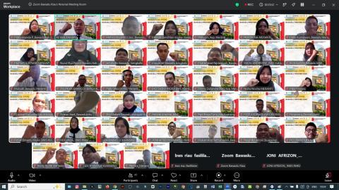 Peserta Orientasi PPPK saat mengikuti kegiatan dengan metode synchronous via zoom meeting pada hari ke-7 yaitu Jum'at, 31 Juli 2026