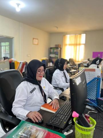 Peserta dari PPPK Bawaslu Kepulauan Meranti saat mengikuti orientasi ASN PPPK secara syncronous