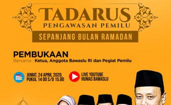 Bawaslu Luncurkan Tadarus Pengawasan Pemilu Sepanjang Ramadan