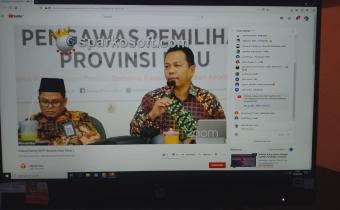 Bawaslu Riau Melakukan  Diskusi  Daring Dengan Peserta  SKPP Kepulauan Meranti