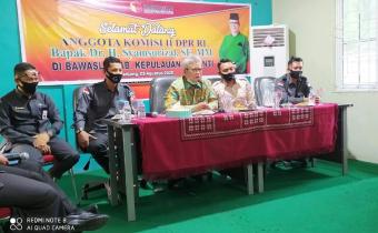 Kunjungan Kerja DPR RI,  Dr. H. Syamsurizal, SE,  MM Di Bawaslu Kepulauan Meranti