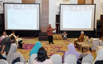 Ketua Bawaslu Rahmat Bagja dalam Forum Yayasan Women Research Institute (WRI) pemilu tanpa kekerasan terhadap perempuan di Jakarta. Rabu (26/2/2025).