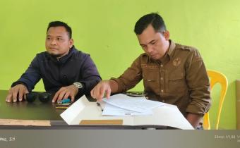 Rio Andika, M.Pd, Kordiv Hukum, Pencegahan, Parmas dan Humas Bawaslu Kepulauan Meranti saat melaksanakan uji petik.