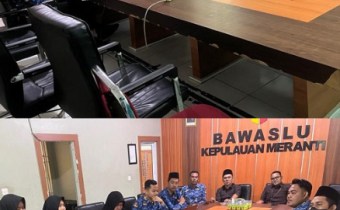 Ketua, Anggota dan Sekretariat Bawaslu Kepulauan Meranti saat Rapat Bersama Mengkaji RUU Pemilu yang akan masuk ke Prolegnas Tahun 2026