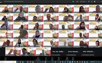 Peserta Orientasi PPPK saat mengikuti kegiatan dengan metode synchronous via zoom meeting pada hari ke-7 yaitu Jum'at, 31 Juli 2026