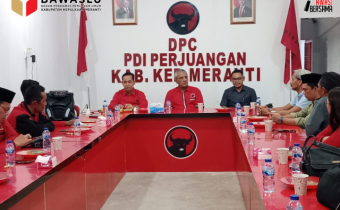 Konsolidasi Demokrasi Bawaslu Kepulauan Meranti Bersama dengan DPC PDI Perjuangan Kepulauan Meranti